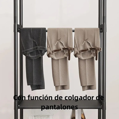 Perchero Rack Colgador De Ropa Multifuncional 2 Niveles