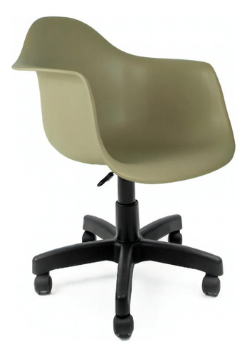 Cadeira De Escritório Emaes Com Braços Arm Office Base Preta Cor Fendi Material do estofamento Polipropileno