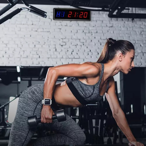 Cronómetro Led Para Gimnasio Con Control Remoto, Reloj De