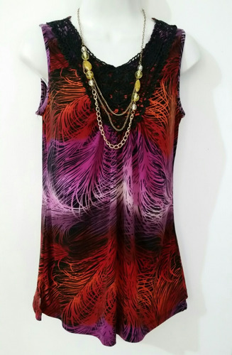 Blusa Multicolores, Talla Ch. Muy Amplia. G.