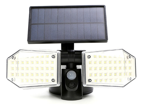 Lampara Led Solar Exterior Sensor Luces Foco 3modos 78 Led