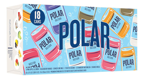 Polar Seltzer - Paquete Variado De Muestras De Agua, Latas D