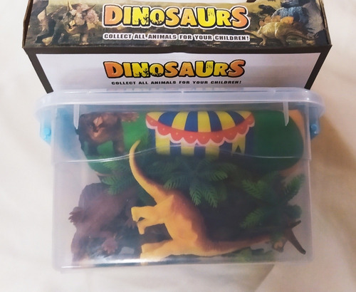 Imagen 2 de 5 de Juego De Dinosaurio Con Tapete De Juego Leer Descripción