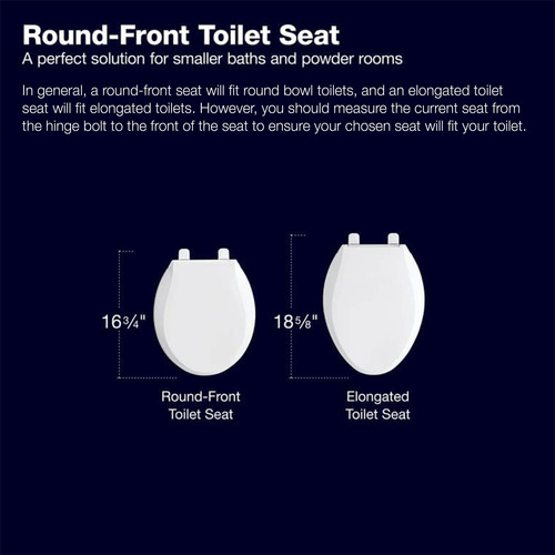 Asiento De Inodoro Kohler Brevia De Frente Redondo Con Bisag