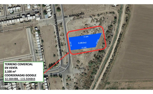 Imagen 1 de 3 de Terreno Comercial De 2,100 M² En Hacienda De Las Torres