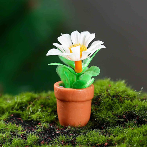2 X 5 Uds Escala 1:12 Planta Bonsái En Miniatura Pequeño