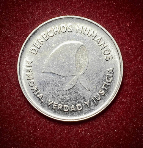Moneda 2 Pesos Argentina 2006 Derechos Humanos Km 161
