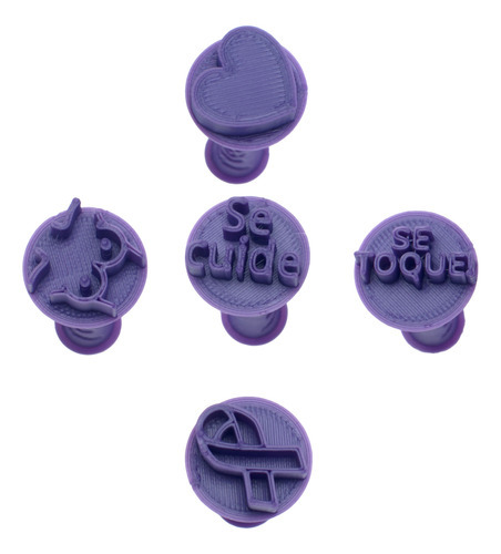 Sello rotulador Brigadeiro 5009 October Flexarte, rosa, color morado