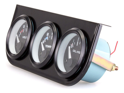 Medidor Triple Para Coches Universales, 12 V, Medidor De Tem