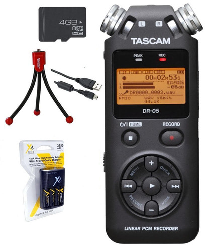 Grabadora Digital Tascam Dr-05 + Kit Con Accesorios