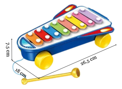 Xilófono Interactivo Colores Con Ruedas