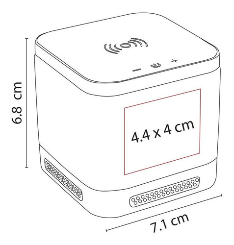 Imagen 5 de 5 de Cargador Inalámbrico De Carga Rápida Con Bocina Bluetooth