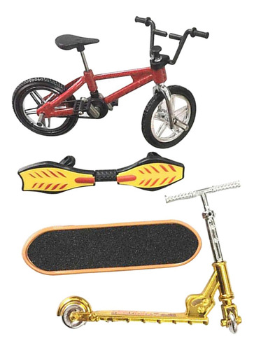 4 Pcs Dedo Skates Motos Escalas Mini Bicicleta Bordo Swing D