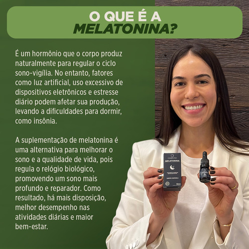 Melatonina em Gotas Sabor Camomila 10ml Complete Bari - Suplemento para melhorar a qualidade do sono, mais disposição e imunidade
