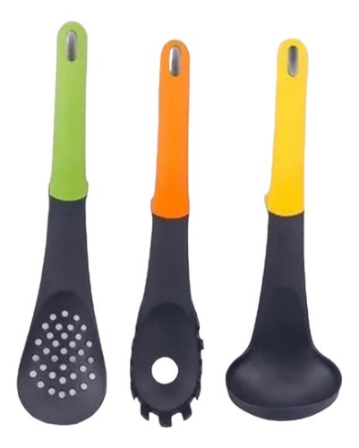 Set  X3 Cucharones Utensilios De Cocina