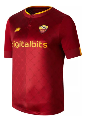 Jersey As Roma Home Elite Long Sleeve Para Hombre