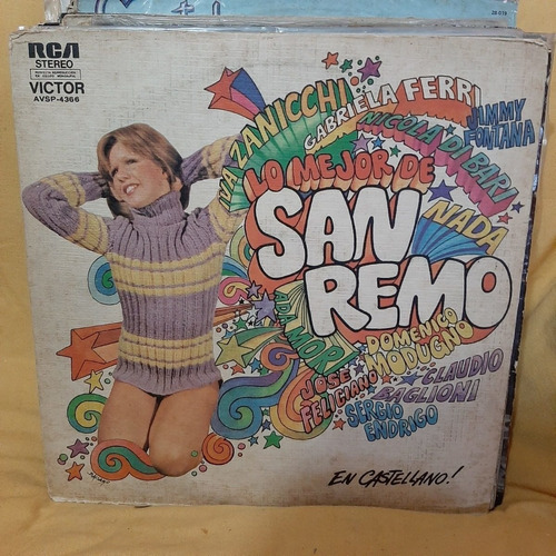 Vinilo San Remo Lo Mejor En Castellano Fontana Ferri D1