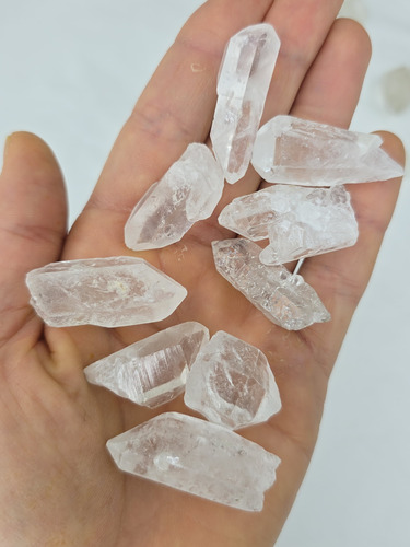 Puntas De Cuarzo Mini - 2cm X20 Unidades -piedra Energética Blanco