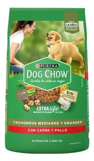 Dog Chow Croquetas Cachorro Razas Mediana Y Grande 20 Kg