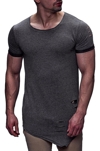 Blusa Camisa Delgada De Manga Corta Para Hombre