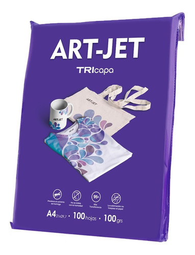 Papel Para Sublimación  Art-jet® Tricapa A4 100 Hojas.