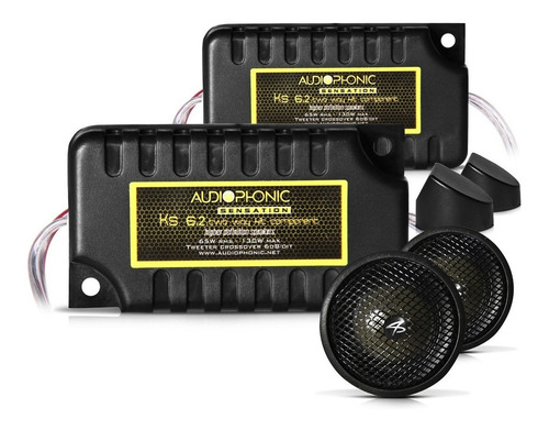 Tweeter 25mm Crossover 25w Rms 6db/oit Cor Preto