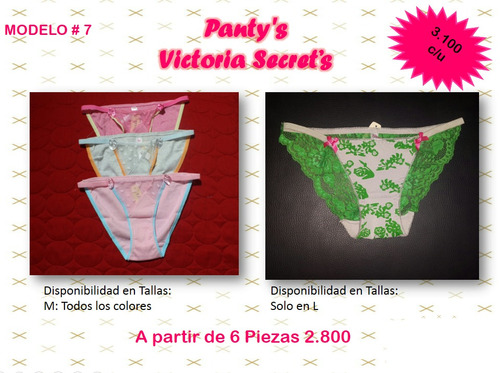 Pantys Victoria Secret Senza Pink Paul Frank