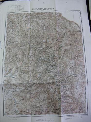 Mercurio Peruano: Viejo Impreso Mapa Huancabamba Peru   L92
