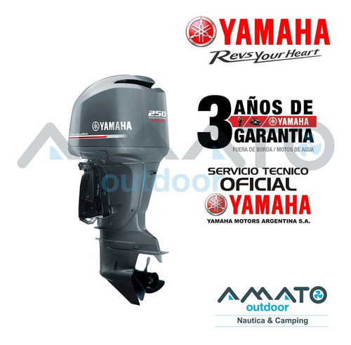 Imagen 2 de 3 de Motor Fuera De Borda Yamaha 250 Hp F250hetx