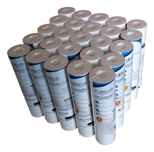 25 Cartuchos Sedimentos Polispun 5 Micras Pkcpp2.5x10x5