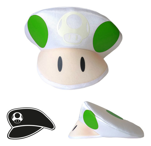 Boinas Mario Luigi Peach Disfraz Brilla Obscuridad Combo Boinas X 8 Piezas