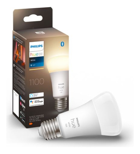 Lampara Philips Hue Single Bulb E27 Blanco Calido X 1 Unidad