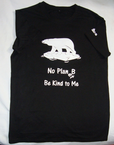 Playera Oso Polar No Planet-b - Manga Corta - Talla M