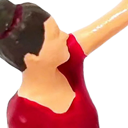 Figuras De Personas Pintadas De Resina 1/64 Escena De Rojo