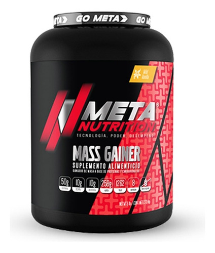 Proteina Meta Nutrition Ganador Mass Gainer 6 Libras 2.7 Kg Sabor Fresa