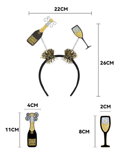 Diadema De Año Nuevo Diademas Para El Pelo Accesorios Para