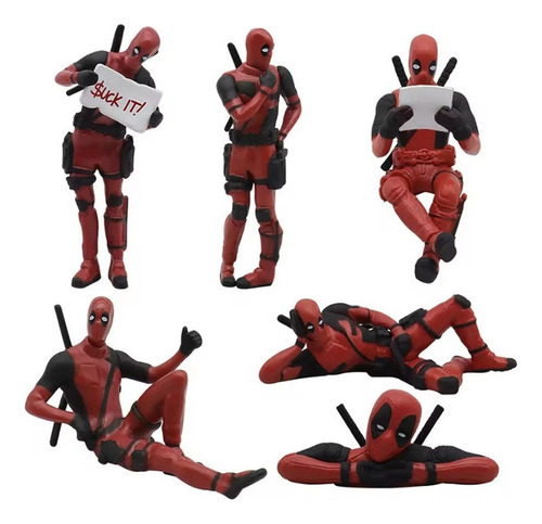 Decoración De Escritorio De X-man Deadpool, 3 Unidades Al Az