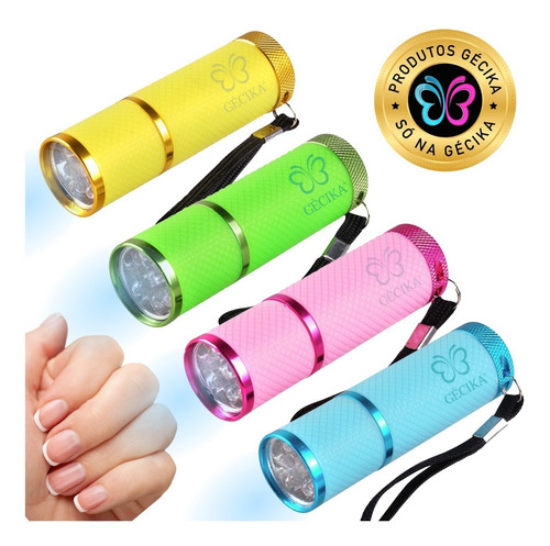 Imagem 3 de 5 de Cabine Portatil Lanterna Unhas Led Uv Seca Gel Acrigel Fibra