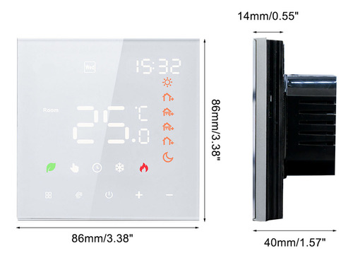 Display Lcd Programável Digital Com Termostato Inteligente 1