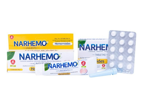 Narhemo Ungüento 30g Y Narhemo 30 Tabletas