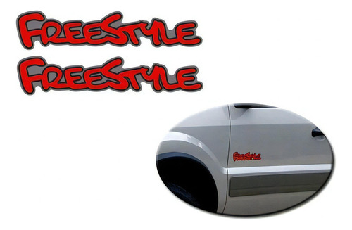 Par De Emblemas Adesivo Para Ecosport Freestyle Sem Resina 2005 2006 2007 2008 2009 2010 2011 2012 Sportinox