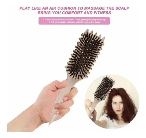 Cepillo Para Cabello Rizado, Cepillo Para Rizar Cerdas De Ja
