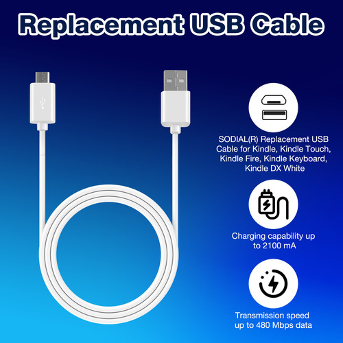 Js Cable Usb De Repuesto Para Kindle, Kindle Touch, Kindle