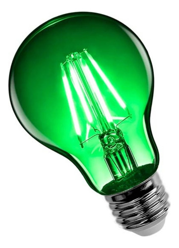 Lámpara Led Filamento Color Interelec Color De La Luz Verde