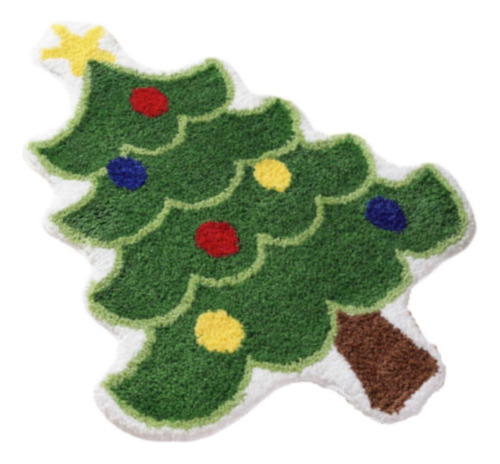 2 Alfombra De Árbol De Navidad Nórdica Antideslizante