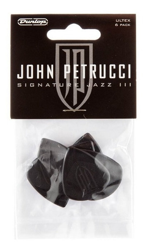 Kit 6 Palhetas Palheta Dunlop John Petrucci 1.5mm Original 