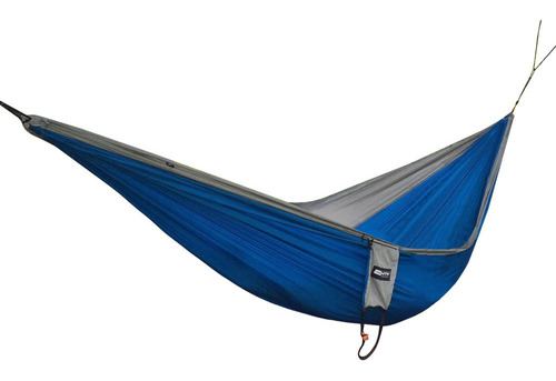 Imagem 2 de 2 de Rede De Descanso Kokun Solteiro Azul E Cinza Nautika