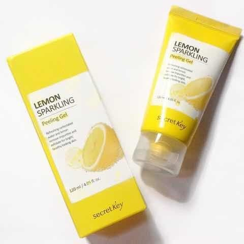 Secretkey Lemon Sparkling Peeling Gel 120ml Exfoliante +gift