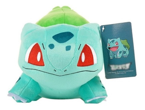 Imagen 1 de 7 de Peluche Bulbasaur Pokémon 15 Cm Original Esponjoso Calidad