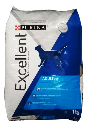 Comida De Gato Purina Excellent Cat 1 Kg / Mundo Mascota